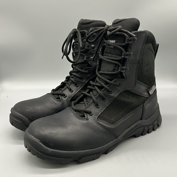 Danner Lookout 8" Black Leather Waterproof Boots Shoes 23824 Mens 8.5” Like New! - Picture 2 of 8